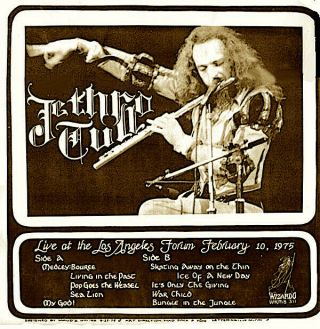 Jethro Tull ‎– Live At The La Forum Feb 10/75 - Vintage Vinyl Lp - Rare