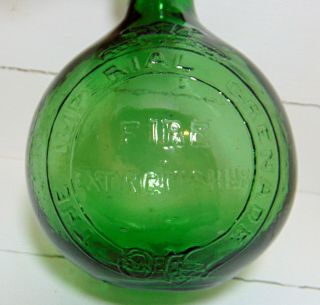 Green Imperial Grenade Fire Extinguisher c1900 ' s 3