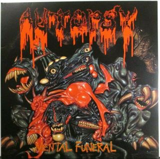 Autopsy Peaceville Vilelp25 Mental Funeral 2010 Re Remastered Red Vinyl Ltd