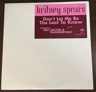 RARE BRITNEY SPEARS DON ' T LET ME BE THE LAST TO KNOW PROMO LP PLUS 2 CDs BABY 4