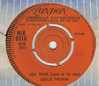 Northern - Carla Thomas - Gee Whiz/for You - Uk London Demo