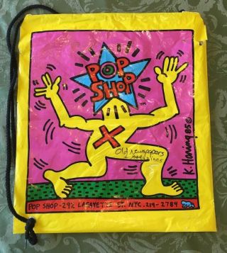 Keith Haring Pop Shop Shopping Bag From 1985