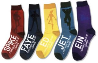 Cowboy Bebop Socks 5 Pairs Osfm Spike Ein Release Officially License Nwt