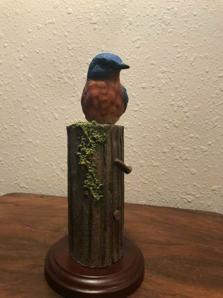 Ducks Unlimited Bluebird Sculpture " Spring Sentinel " By Richard Lawson