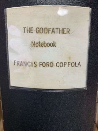 Francis Ford Coppola Autographed The Godfather Notebook Signed Limited Edition 5