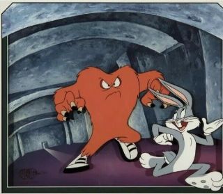 Bugs Bunny Gossamer Hand Painted Cel A Hare And A Scare Le 190/500 With