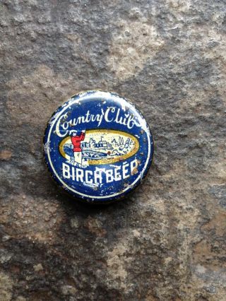 Country Club Birch Beer Cork - Lined Crown Cap