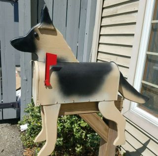 Dog Breed Mailbox - German Shepherd