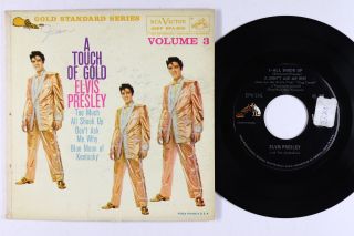 Elvis Presley Picture Sleeve Ep - A Touch Of Gold Volume 3 - Rca Victor Vg,  Mp3