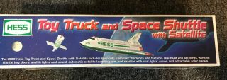 1999 Hess Toy Truck And Space Shuttle With Satellite