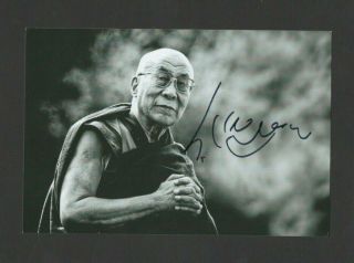 Dalai Lama Authentic Autographed Signed Spiritual Leader 4x6 Photo W/coa