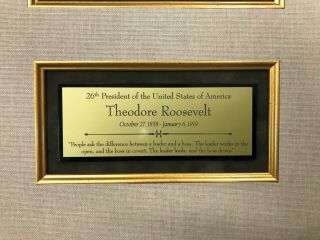 Theodore Roosevelt TLS Signed Outllok Letter MUSEUM CUSTOM FRAMED JSA 6