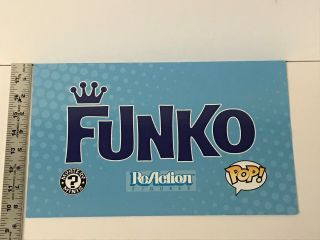 Funko POP Toys R Us Store Display sign Double Sided RARE Toys R Us 14 x 8.  5 IN 3