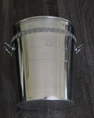 French POMMERY Aluminum Champagne Ice Bucket Cooler - REIMS France 2
