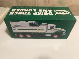 2017 Hess Collectible Toy Dump Truck & Loader W/ Crane,  Led Lights,  & Sounds