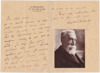 Anatole France – Personal Autographed Letter Signed By The Nobel Prize Winner