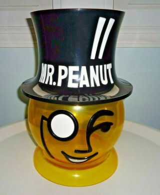 Rare Vintage Planters Mr.  Peanut Head Display Container Bar/store Storage