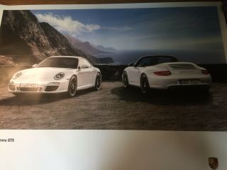 2011 Porsche 911 Carrera Gts Showroom Advertising Sales Poster Rare 30 " X 40 "