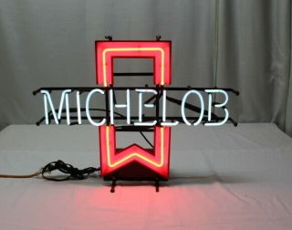 Michelob Beer Neon Sign Everbrite Advertising Light 1988 Bar