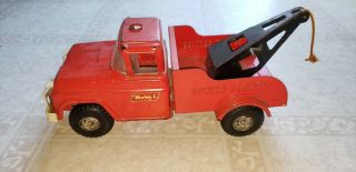Vintage Mid - Century Buddy L Brand Wrecker Tow Truck Toy,  All Metal,  Made In Usa