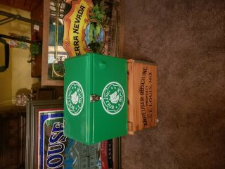This Is A Great Retro Rolling Rock Beer Cooler With Bottle Opener