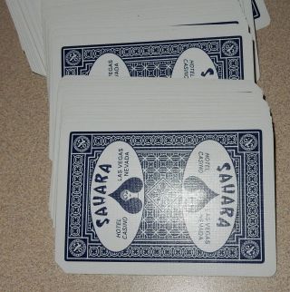 Playing Cards Sahara Las Vegas Hotel Casino Pan Deck Box Vintage 4