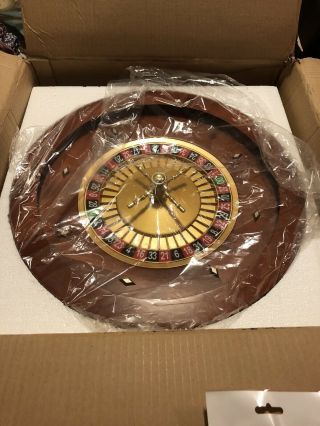 Golden Nugget Casino,  Atlantic City Roulette Wheel,  18 Inches,