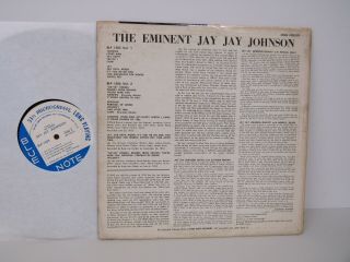 Jay Jay Johnson - The Eminent Vol 1 - Jazz LP - Blue Note - Mono - RVG EAR 2