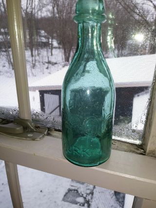 Antique W.  E Brockway York Soda Bottle 1800s
