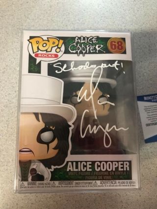 Funko Pop Alice Cooper Autograph Beckett Authentication