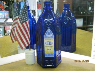 What A Beauty Deep Cobalt Blue Carters Master Cathedral Ink With Label