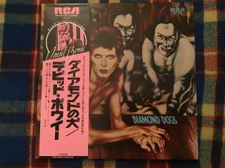 David Bowie ‎– Diamond Dogs - Japan Nm Wax Obi Vinyl Lp