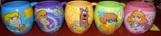 Scooby Doo Coffee Cup Mug Set Of 5 Westland Giftware Fred Shaggy Daphne Velma