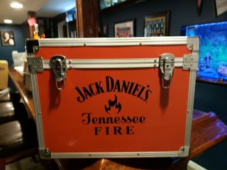Jack Daniels Cooler With Bluetooth Speakers Radio/usb Tennessee Fire