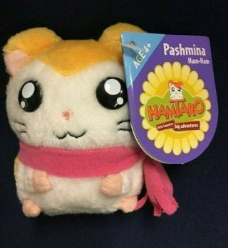 Hamtaro Ham Ham Hasbro Mini Pashmina 2002 Plush Toy W/tag