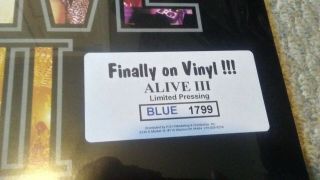 [New,  100 Original] Kiss Alive III 3 Vinyl Records (complete color set) 5