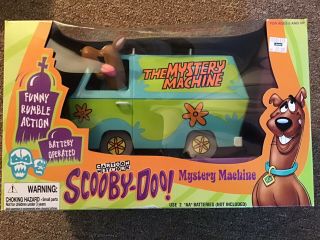 Vintage 1998 Scooby Doo Mystery Machine Funny Rumble Action -