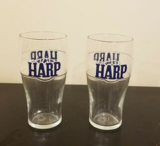 Set Of 2 Harp Irish Pint Beer Glasses 3d Guinness