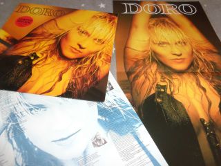 Doro ‎– Doro.  Org,  1990.  Vertigo.  Limited Edition With Poster.  (ex Warlock) Rare