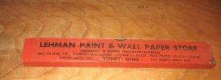 Vintage 12 Inch Wood Level Lehman Paint & Wall Paper Store Sidney Ohio Main 1510