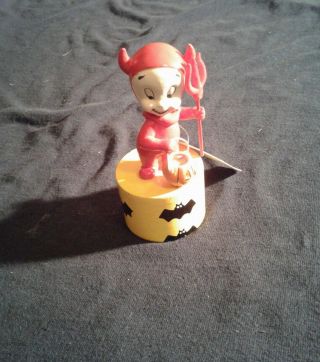 Casper And Wendy 2005 Harvey Ent.  Wooden Puppets 4 " 