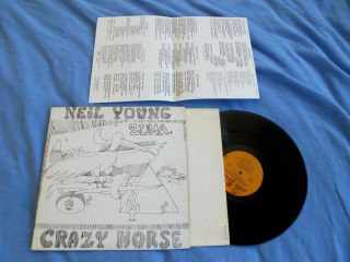 Neil Young Zuma Ms 2242 Vintage 1975 Press Nm - Vinyl Lp With Inner