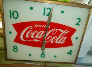 Coca - Cola Clock Circa 1960 