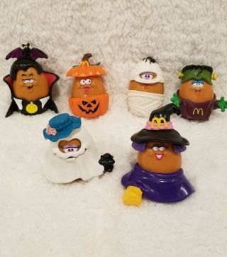 Vintage 1993 Complete Set Of 6 Mcdonalds Mcnugget Buddies Halloween