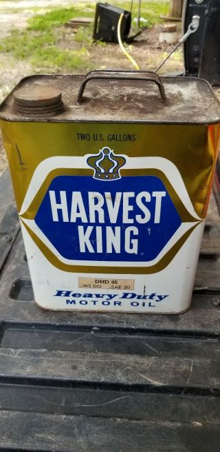 Harvest King Heavy Duty Motor Oil 2 Gallon Can.