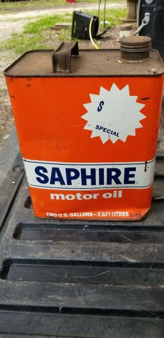 Saphire Motor Oil 2 Gallon Can