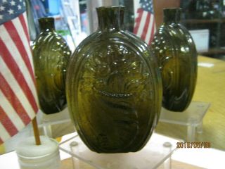 Absolutely Pontiled Giii - 7 1/2 Pint Cornucopia/urn Historical Flask