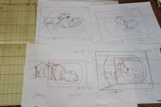 Herge ' s The Adventures of Tintin Animated Model Storyboard Sketch Art 500 3
