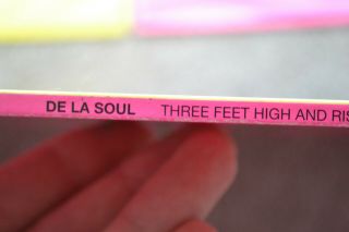 De La Soul Three feet high and rising Vinyl record album lp 1st 4