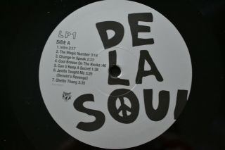 De La Soul Three feet high and rising Vinyl record album lp 1st 6